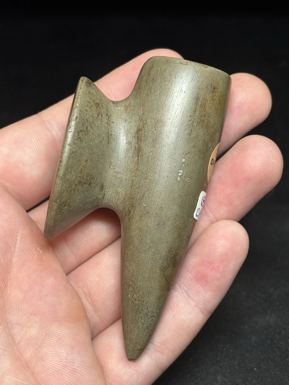 3 1/4″ Pipestone Disc Pipe — Des Moines Co., IA — view 2
