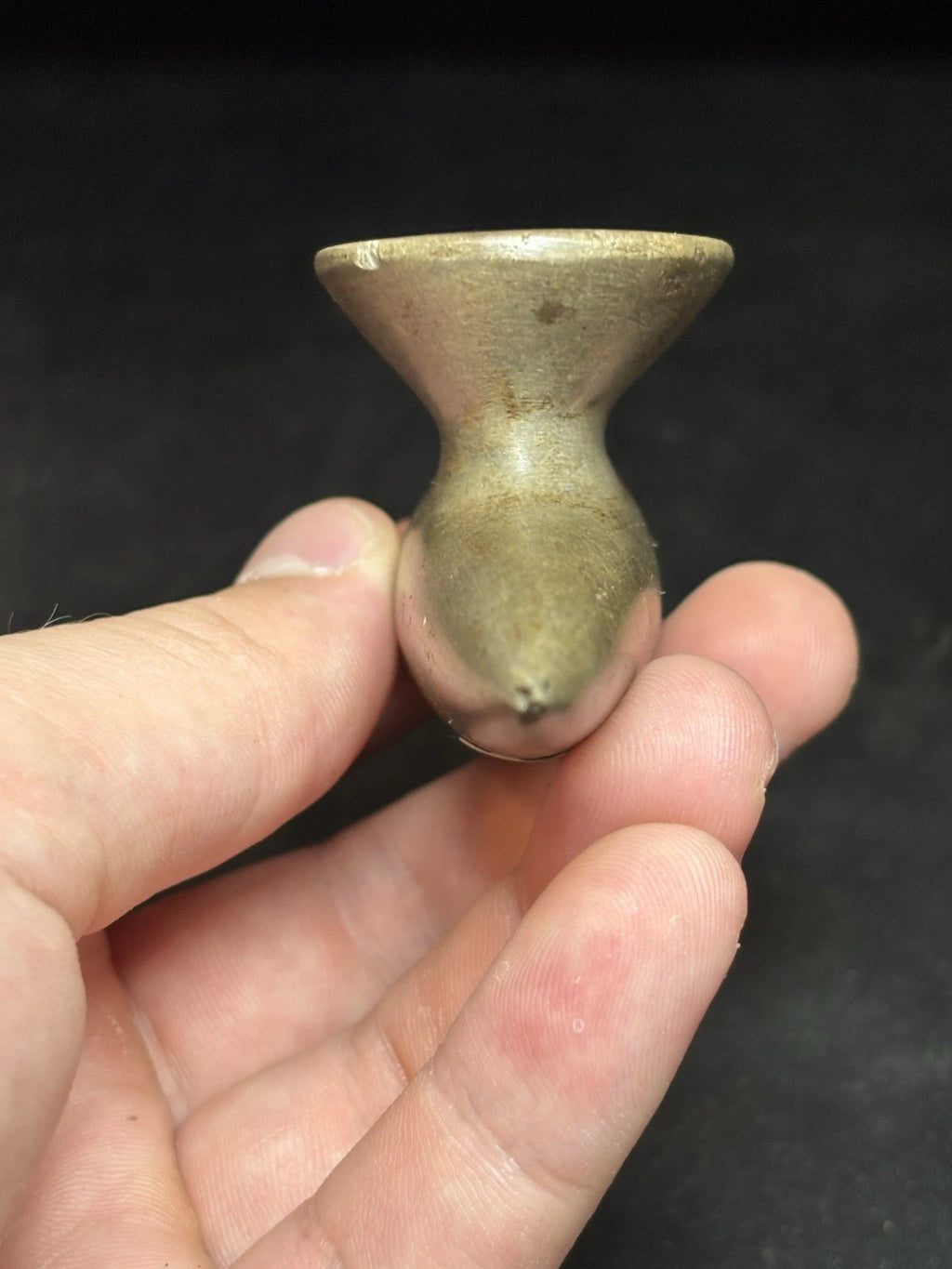 3 1/4″ Pipestone Disc Pipe — Des Moines Co., IA — view 6