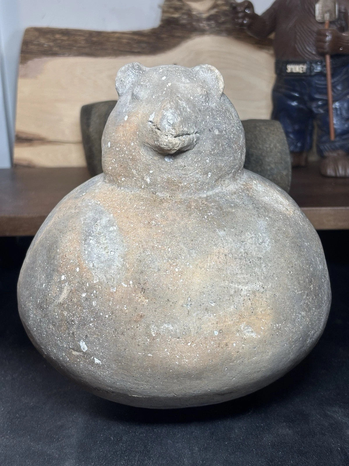 6 1/4″ Mississippian Hooded Bear Effigy Pot — Arkansas — view 4