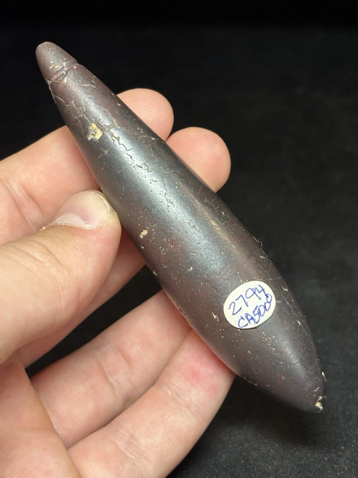 4 1/4″ Hematite Plummet — Franklin Parish, LA — view 5