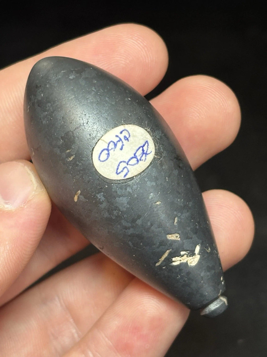 2 1/2″ Hematite Plummet — Louisiana — view 3