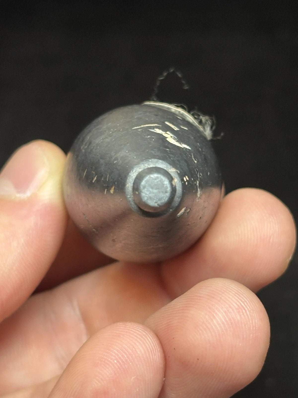 2 1/2″ Hematite Plummet — Louisiana — view 4