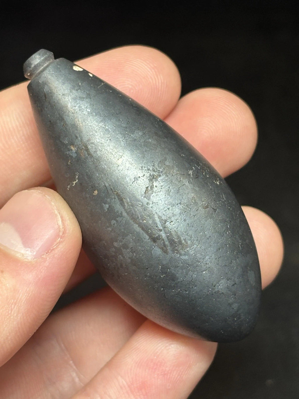 2 1/2″ Hematite Plummet — Louisiana — view 5