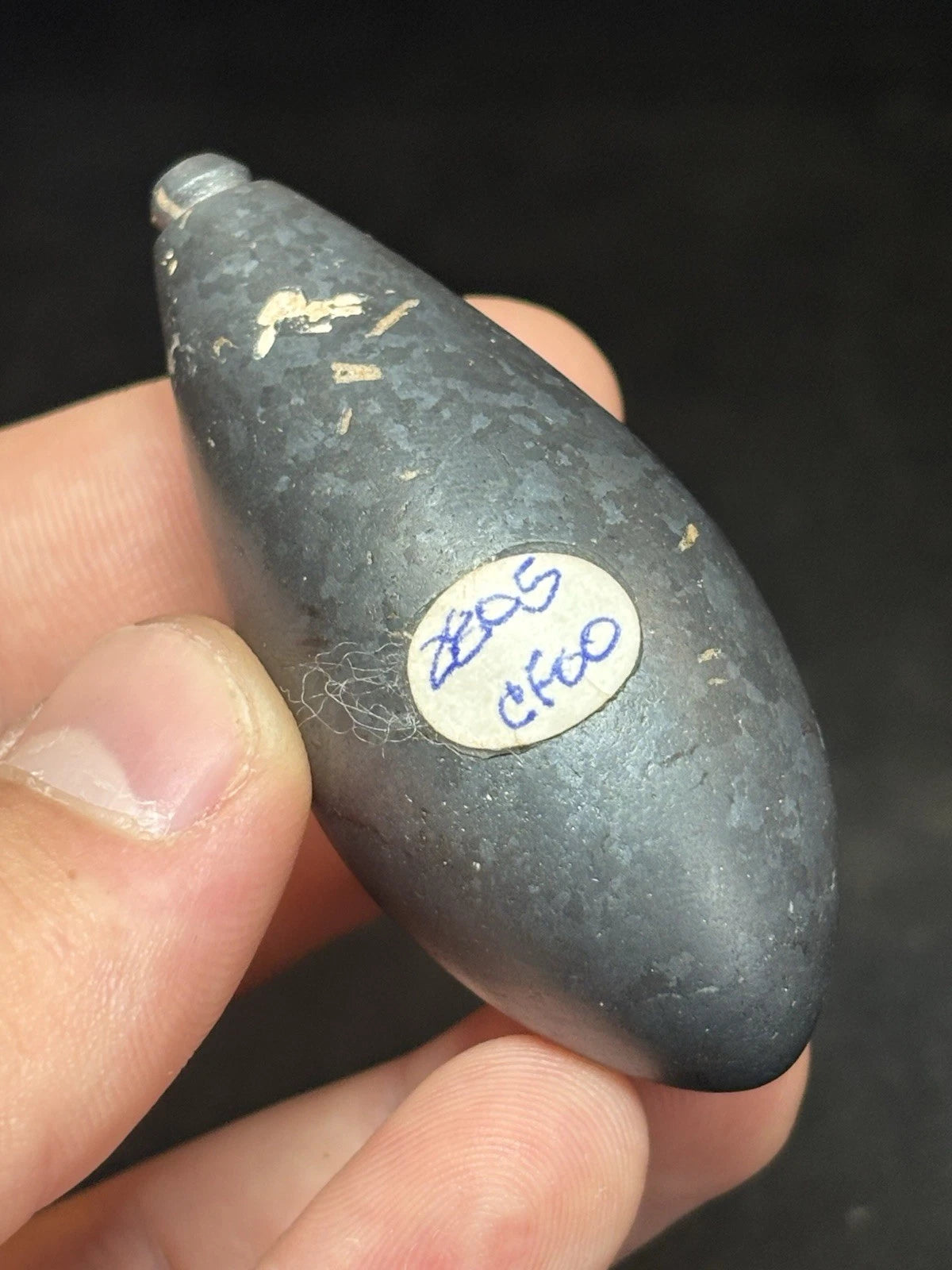 2 1/2″ Hematite Plummet — Louisiana — view 6