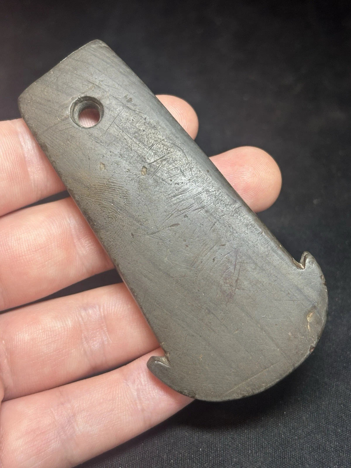 Marion County slate anchor pendant — view 1