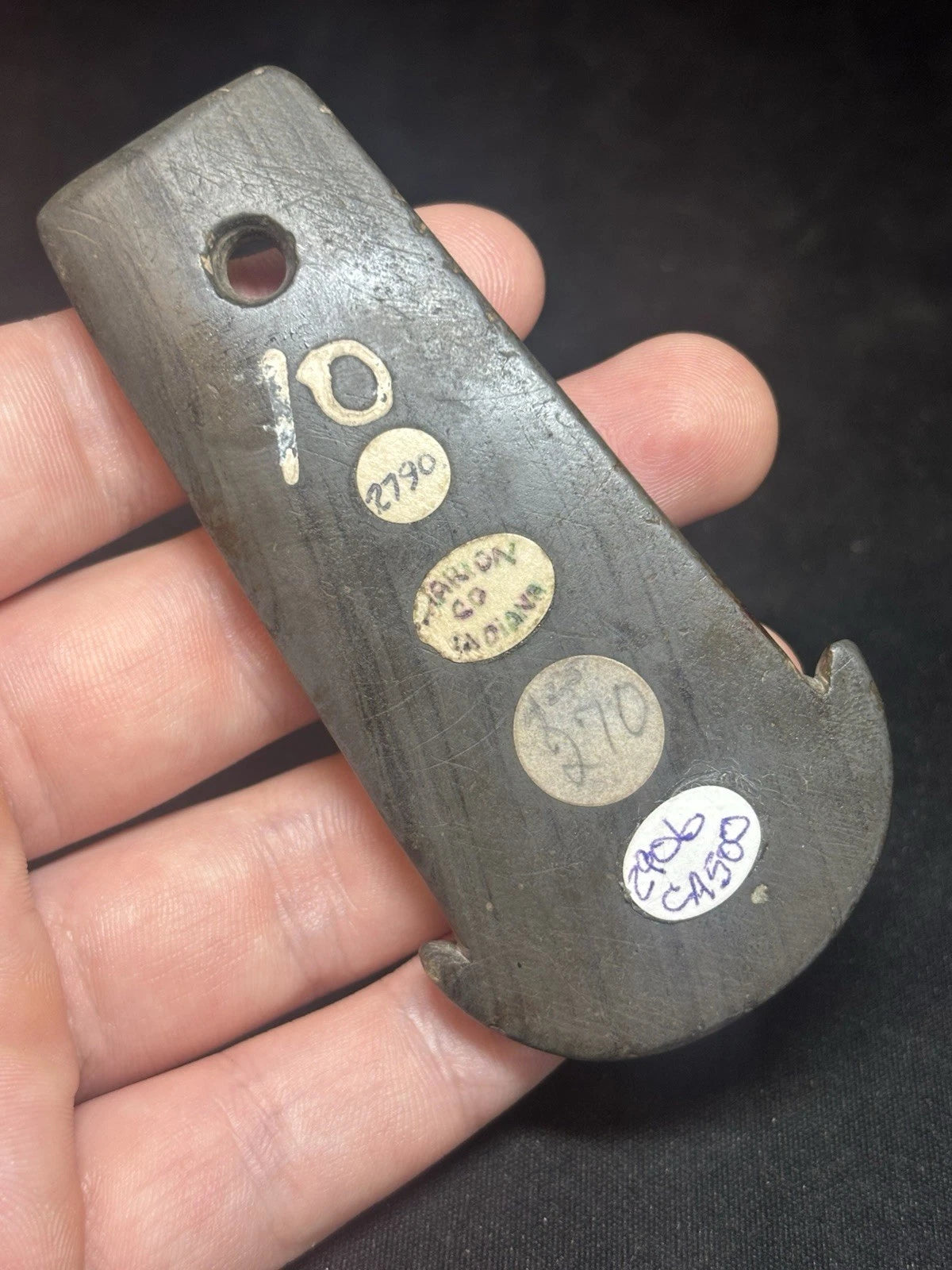 Marion County slate anchor pendant — view 3