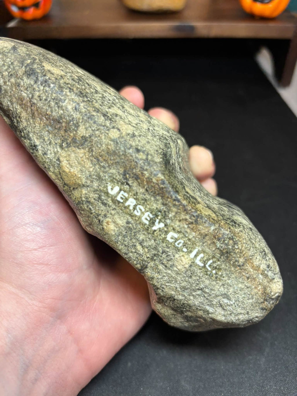 6 11/16″ × 4″ Porphyry Axe — Jersey Co., IL — photo 2
