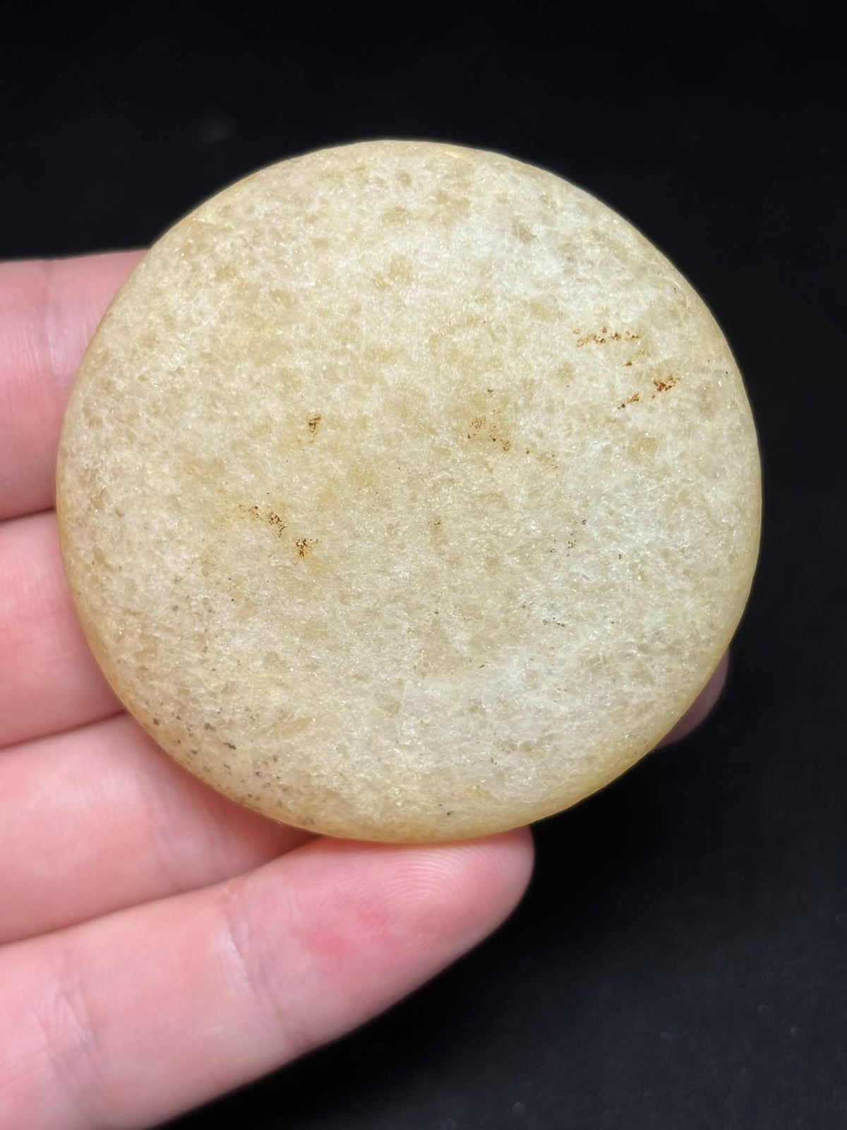 2¼″ Quartz Biscuit Discoidal — Wilcox Co., AL — photo 6