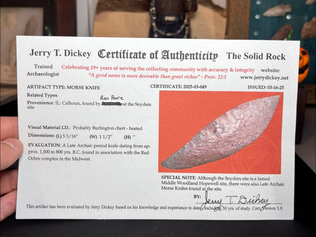 5 3/16″ Morse Knife — Calhoun Co., IL — photo 2
