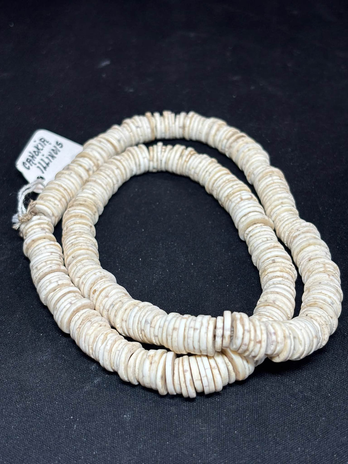 22″ Cahokia Shell Disc Bead Strand — Illinois — photo 3